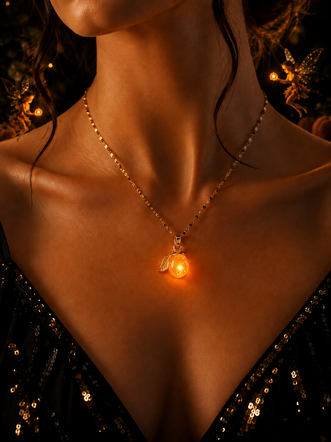 Le collier Abricot — Lueur Solaire