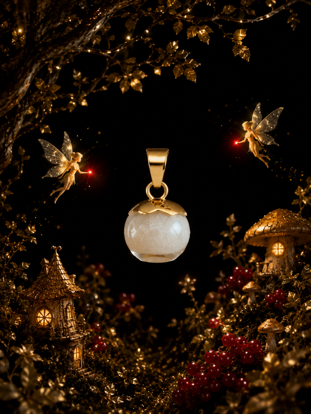 Le collier Groseille Rouge — Lueur de Rubis