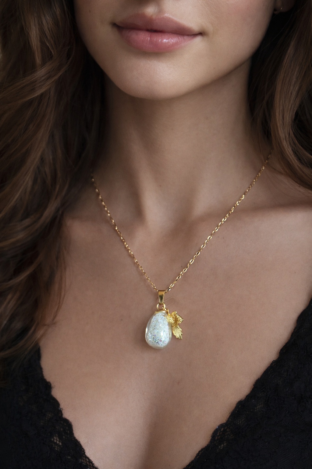 Collier raisin vert