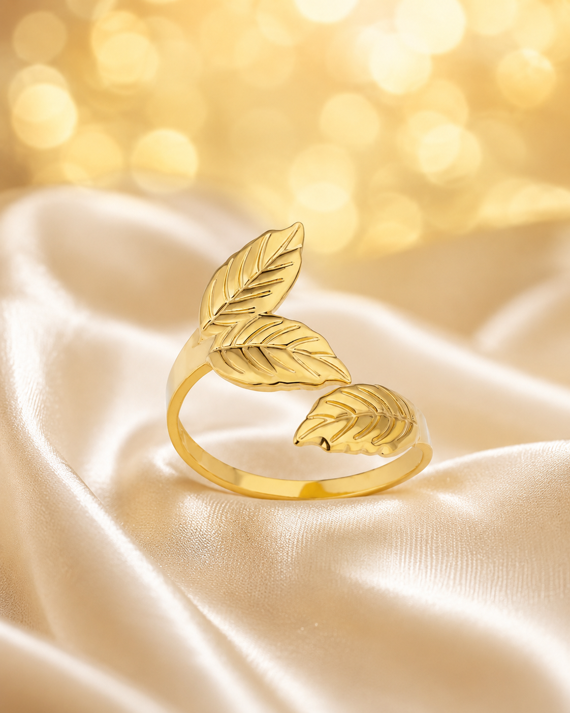 Bague 3 feuilles