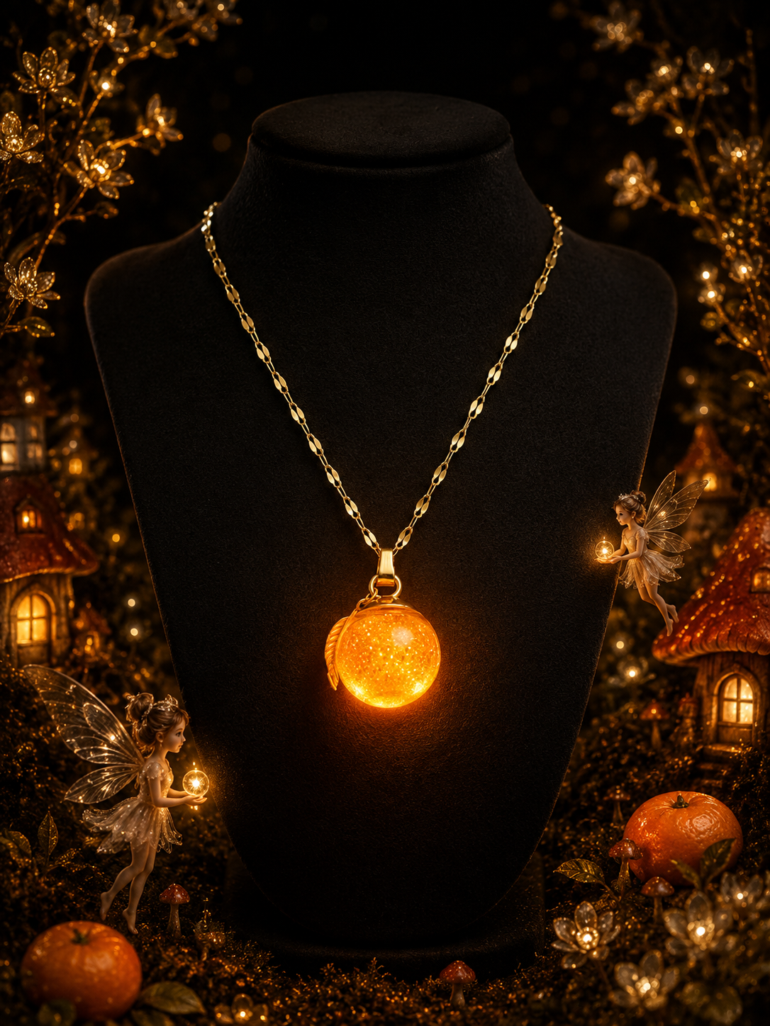 Collier Mandarine — Lueur d’Orange