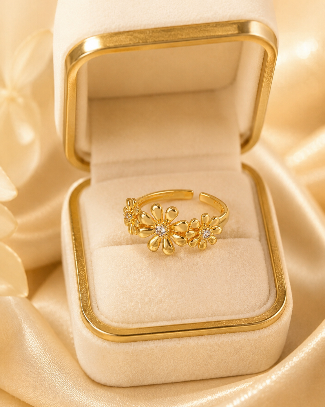 Bague 3 marguerites