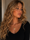Collier fleur pissenlit en cristal or
