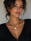 Collier étoile pharmacie or