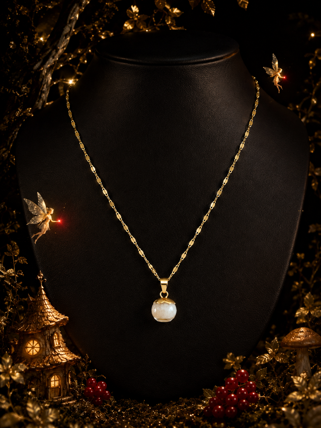 Le collier Groseille Rouge — Lueur de Rubis