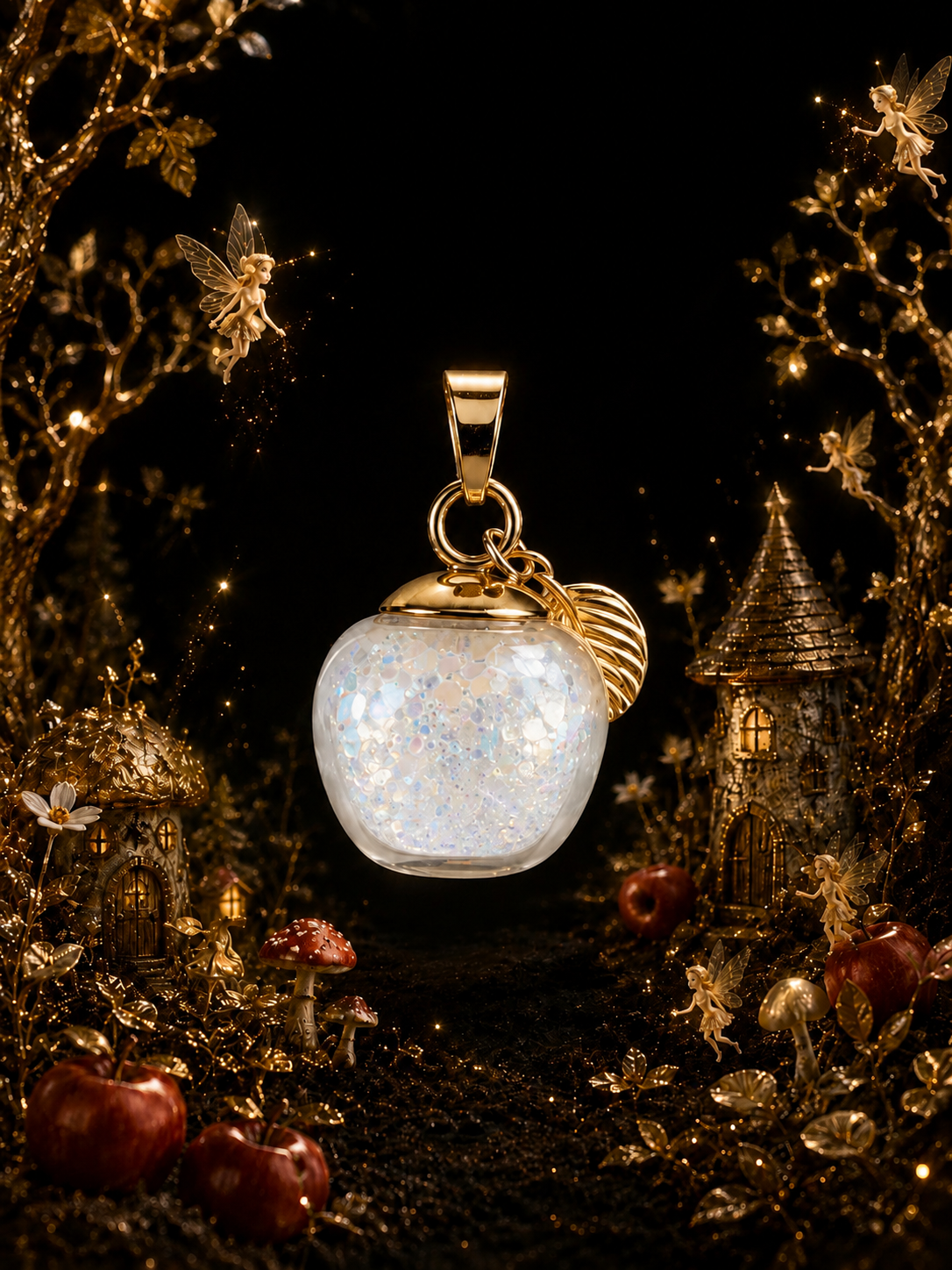 Le collier Pomme rouge — Éclat de Cristal