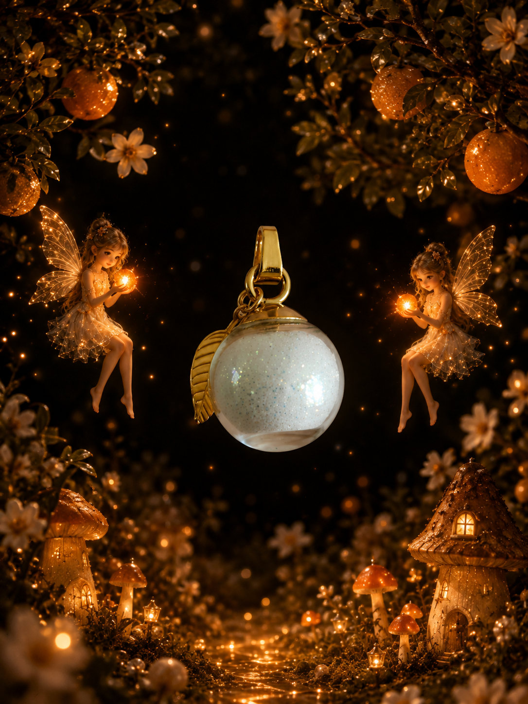 Collier Mandarine — Lueur d’Orange