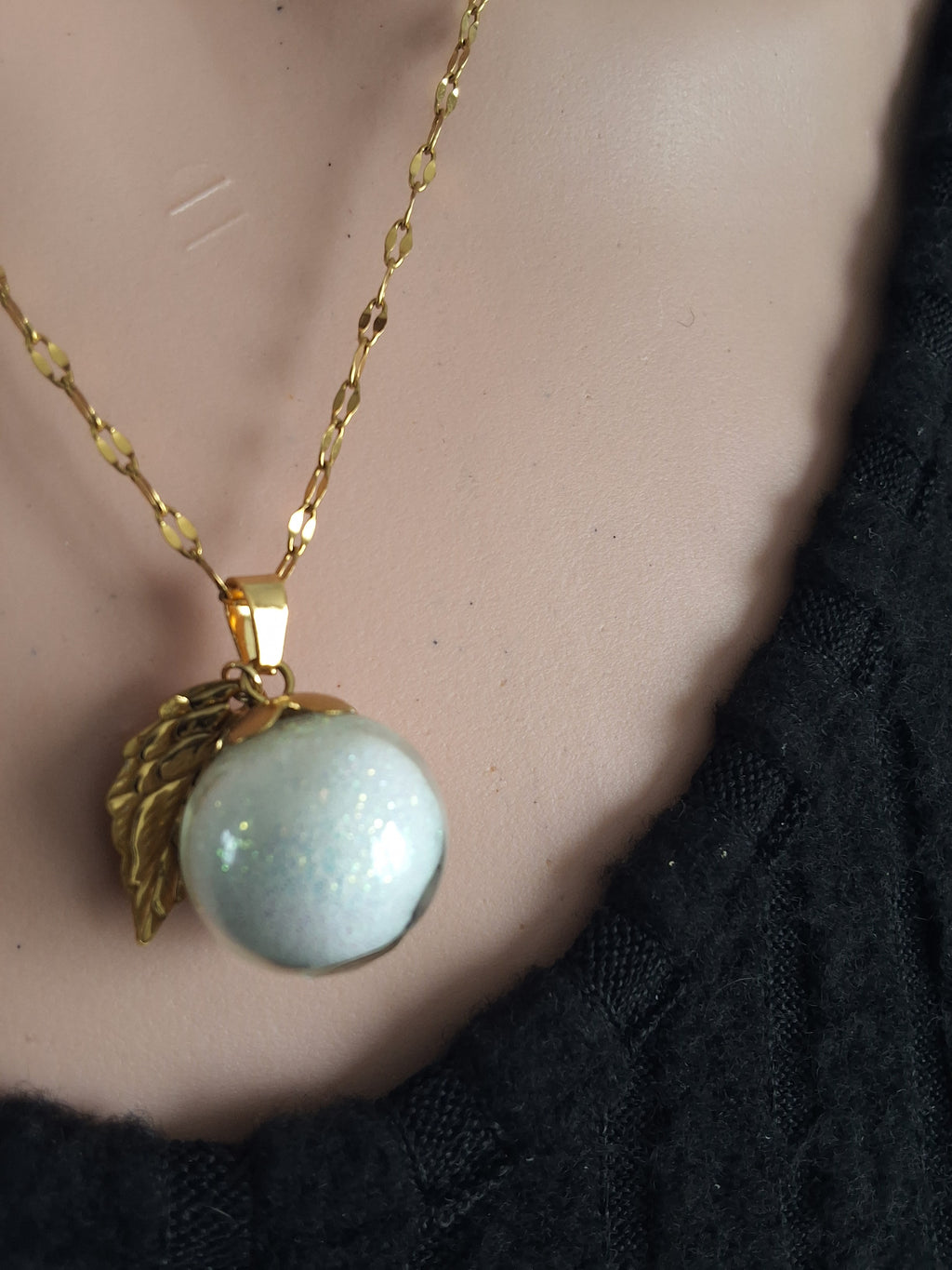 Collier pamplemousse orange