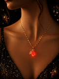 Collier Prune Rouge — Éclat des Fées