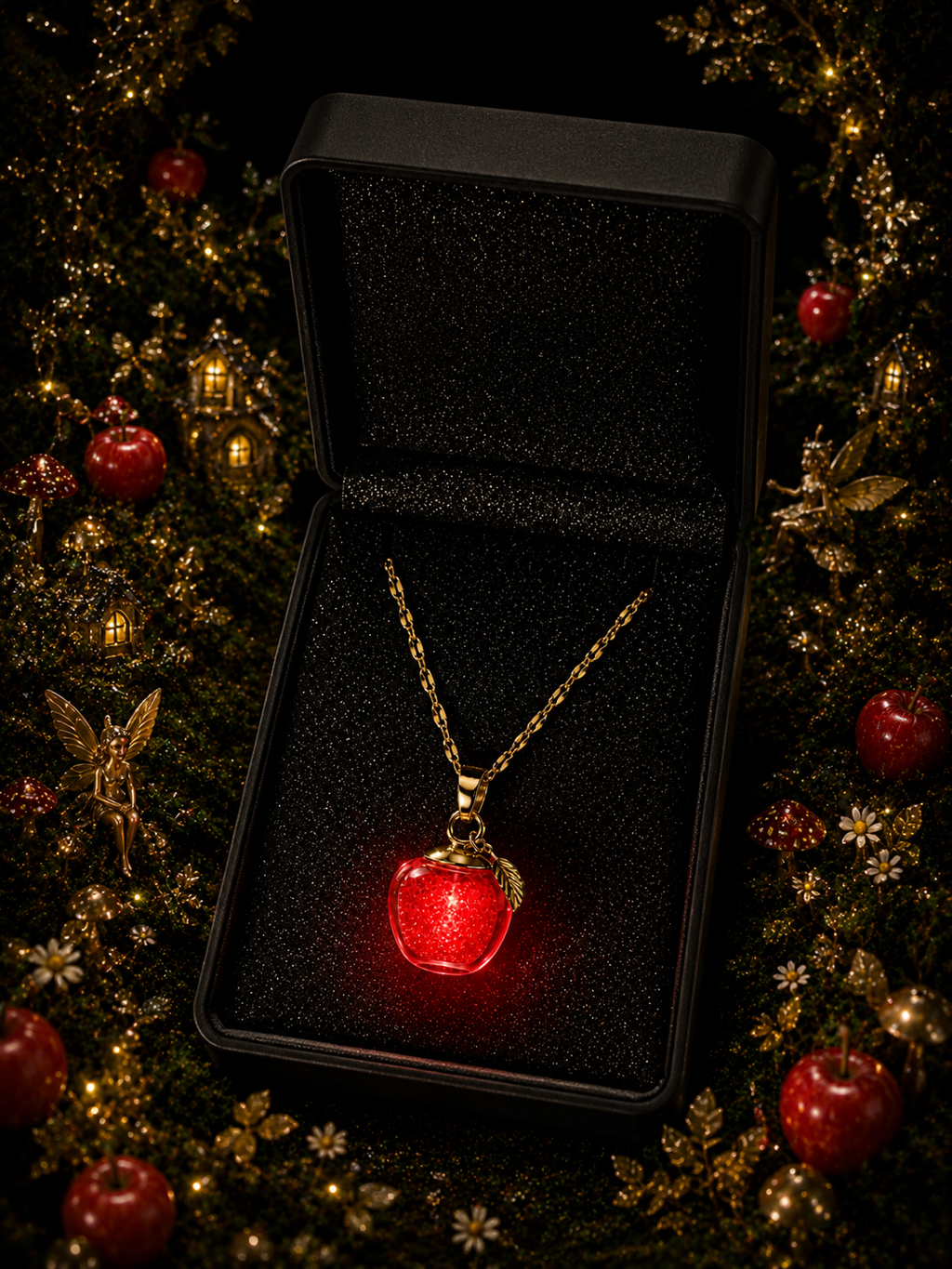 Le collier Pomme rouge — Éclat de Cristal