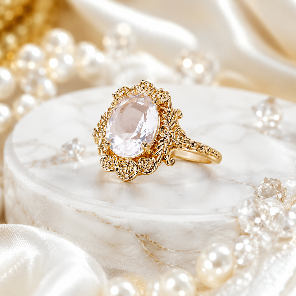Bague rose impériale
