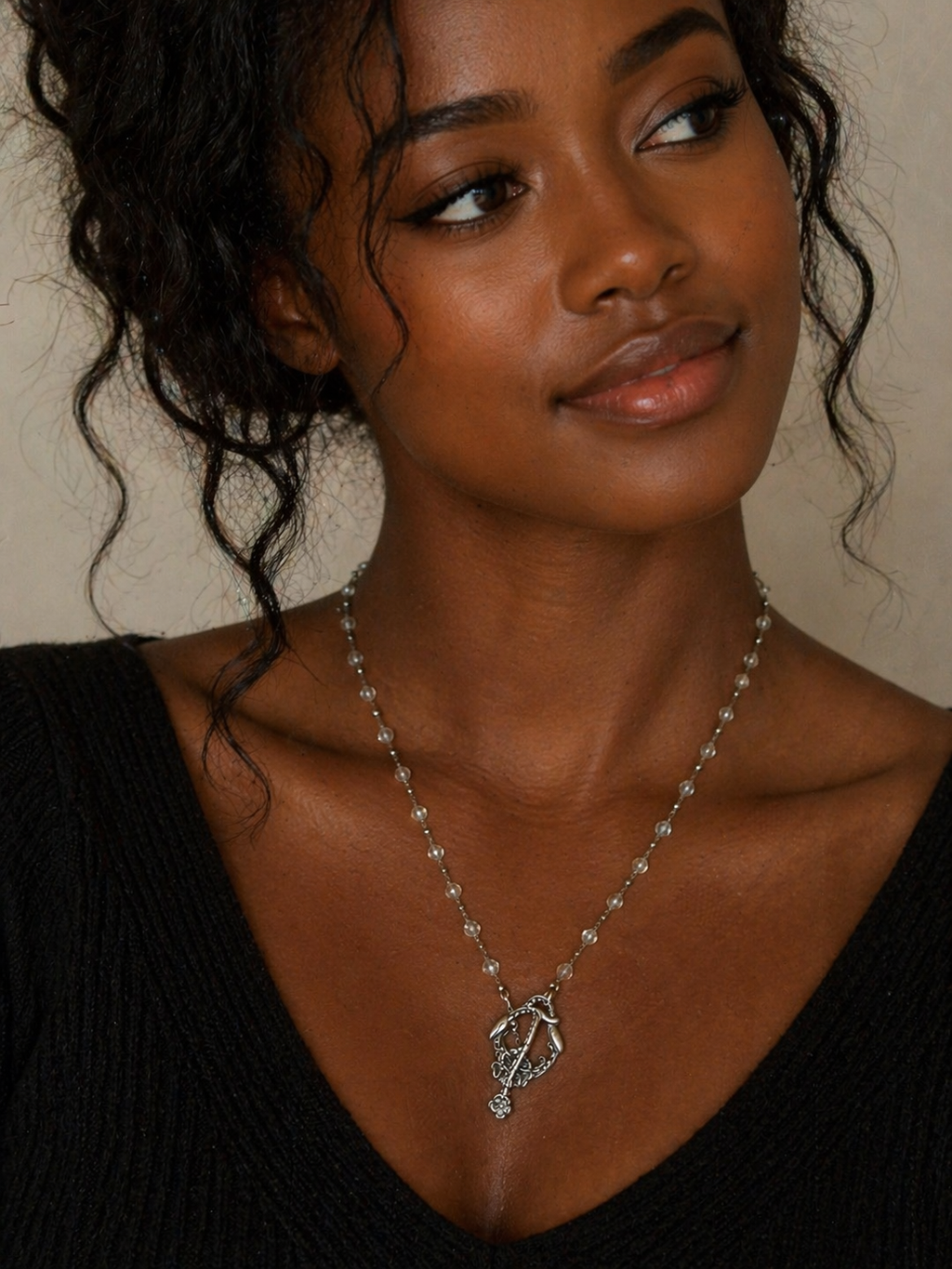 Collier pluie de cristal