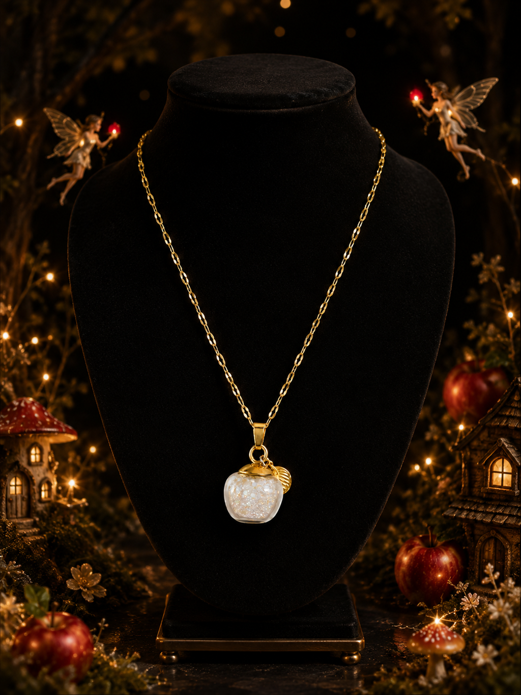 Le collier Pomme rouge — Éclat de Cristal