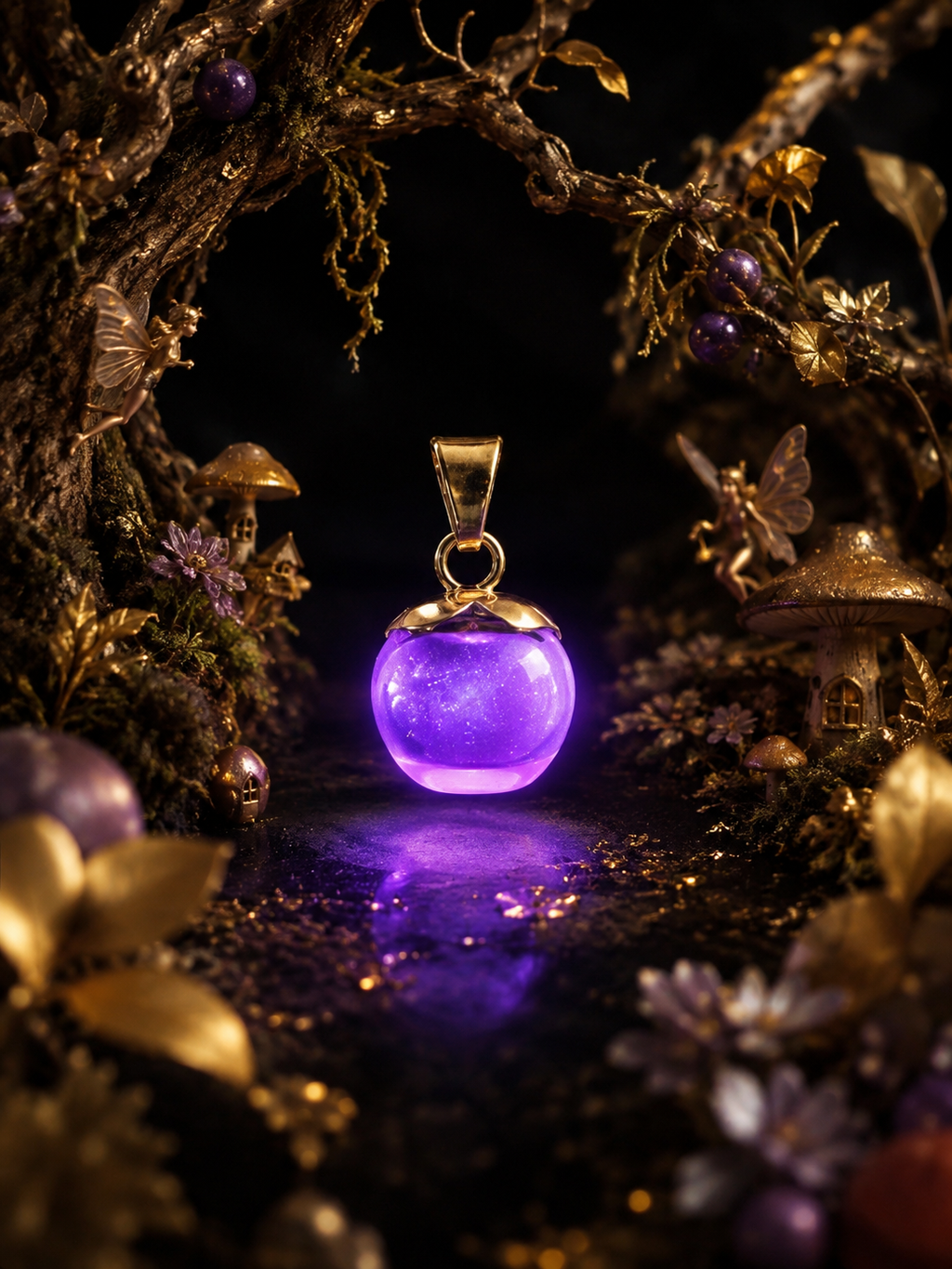 Collier Myrtille Violette — Lueur d’Améthyste