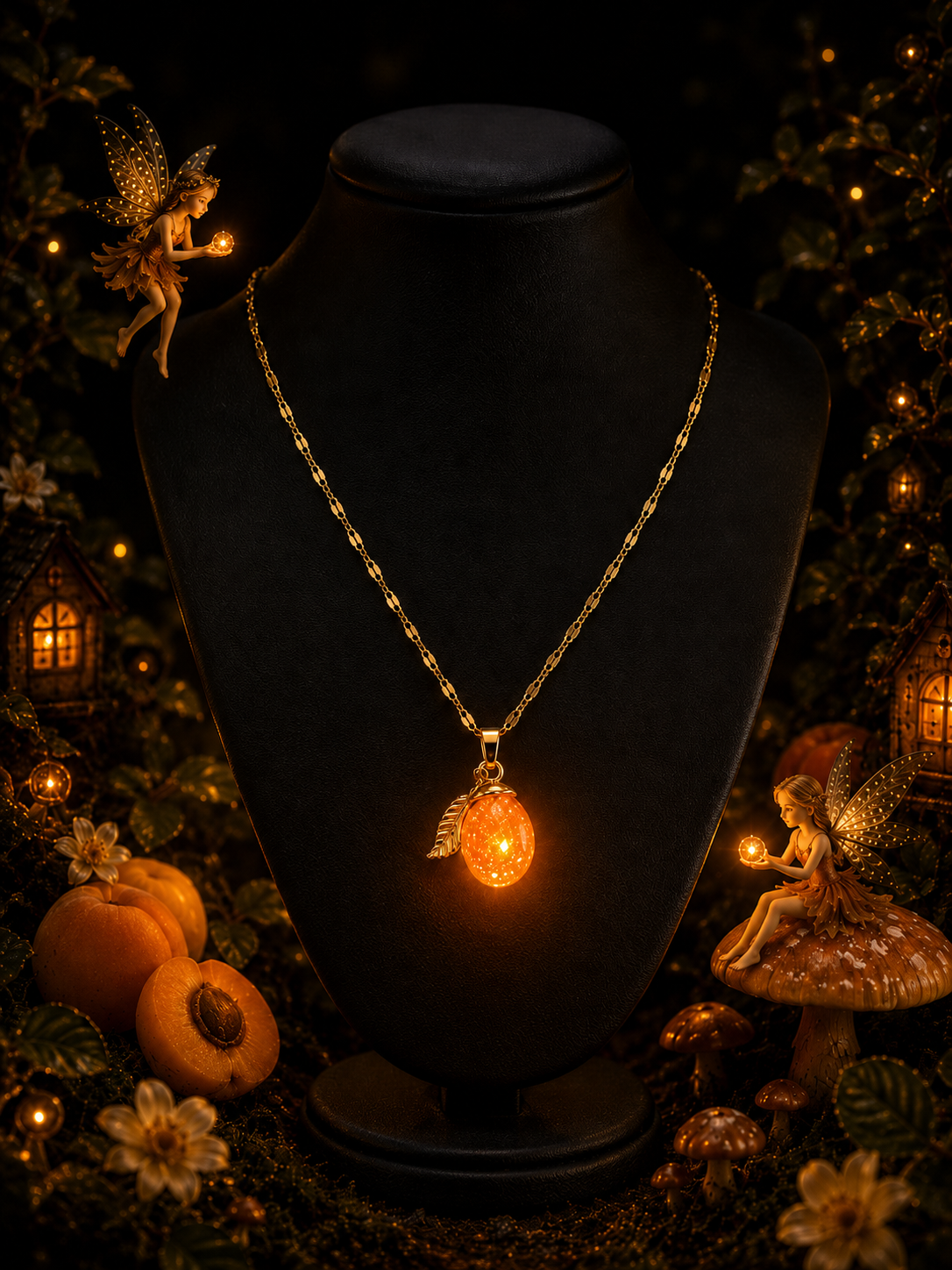 Le collier Abricot — Lueur Solaire