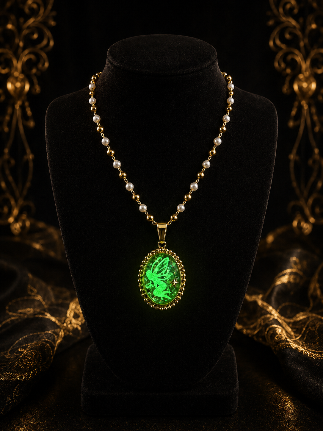 Collier Stellia – Fée lumineuse aux petites perles blanches
