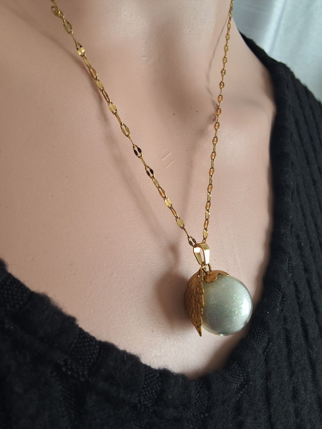 Collier pamplemousse orange
