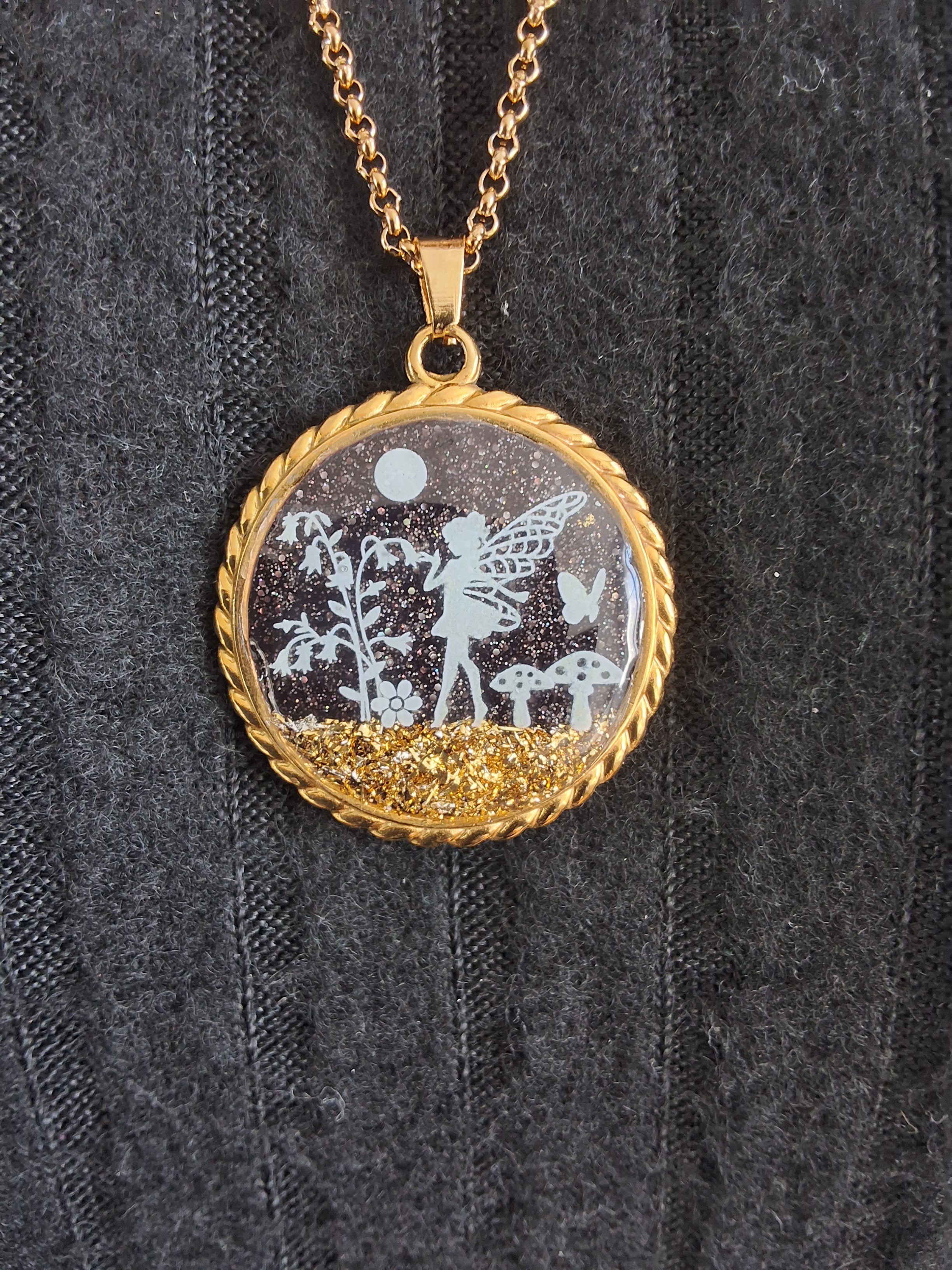 Collier rond à corde de fée