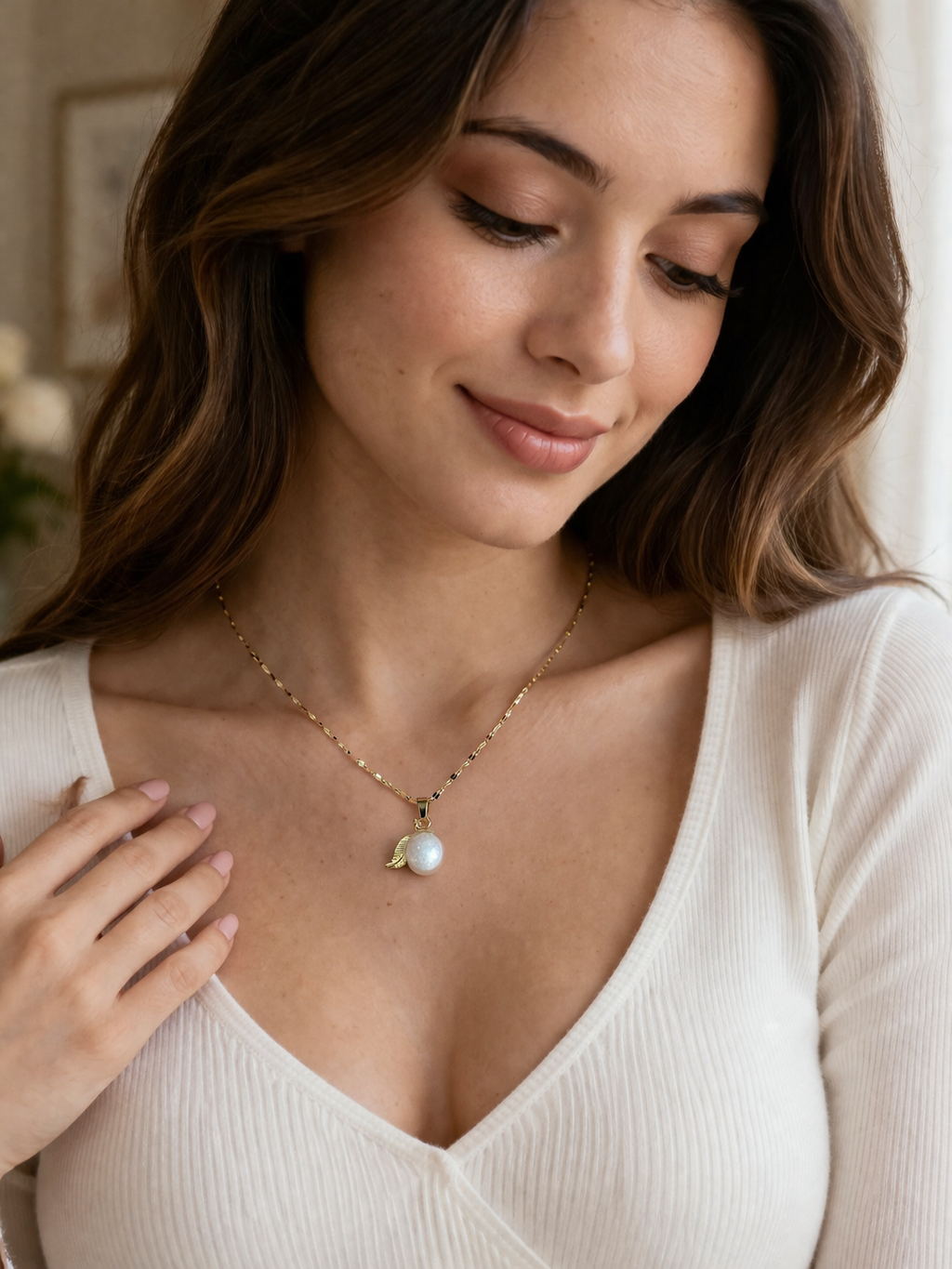 Collier abricot