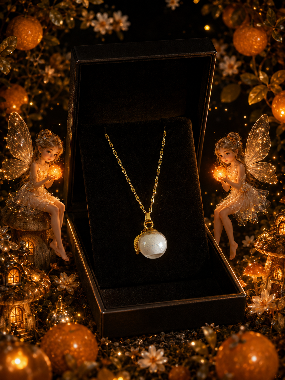 Collier Mandarine — Lueur d’Orange