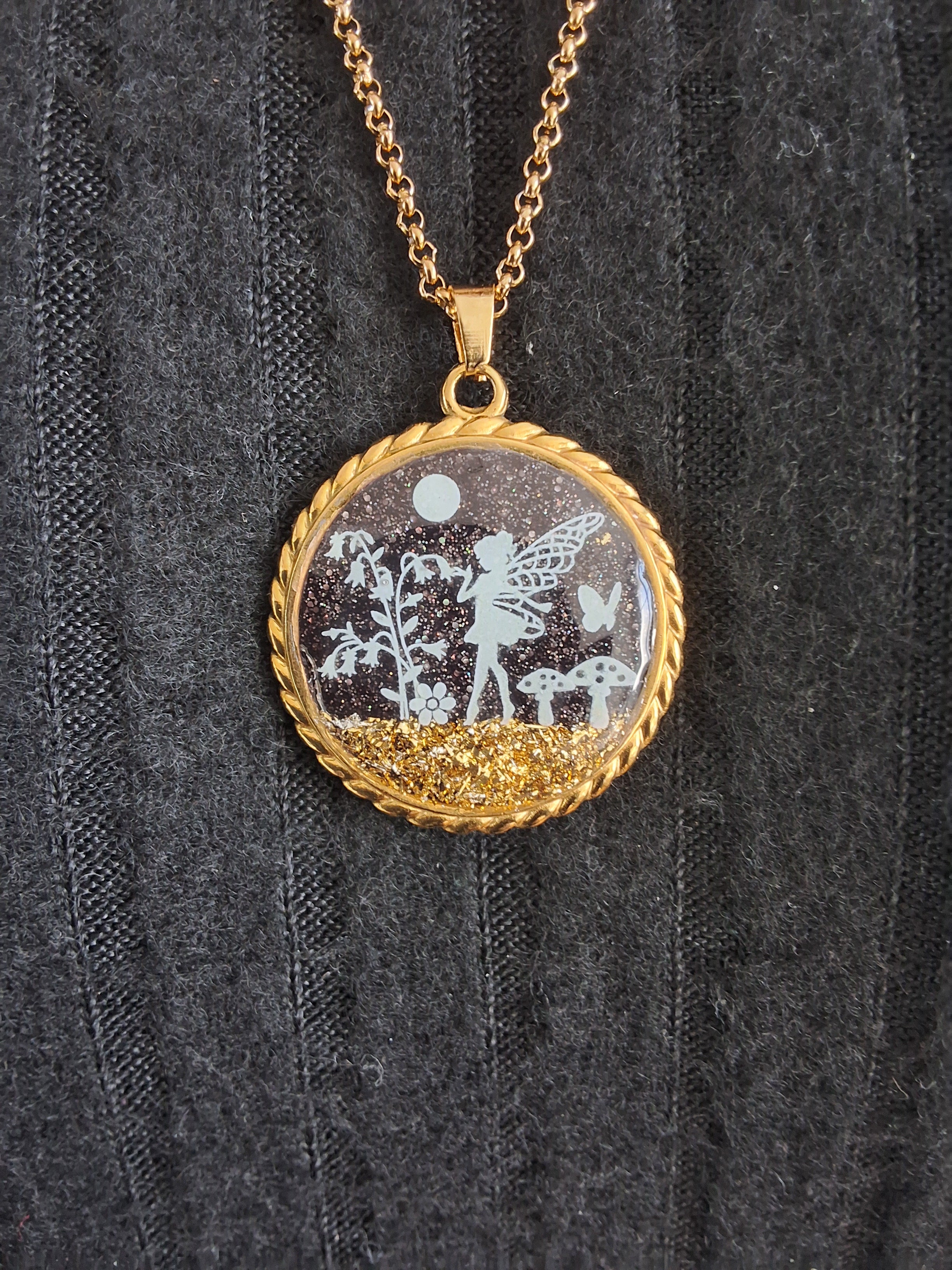 Collier rond à corde de fée