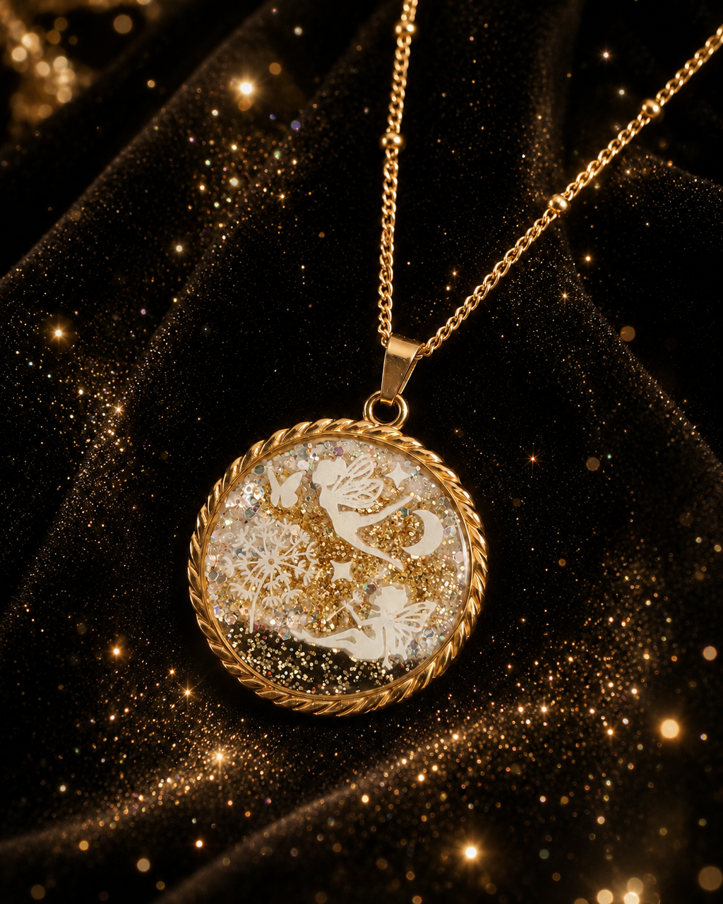 Collier de la fée planissette avec la fée mina