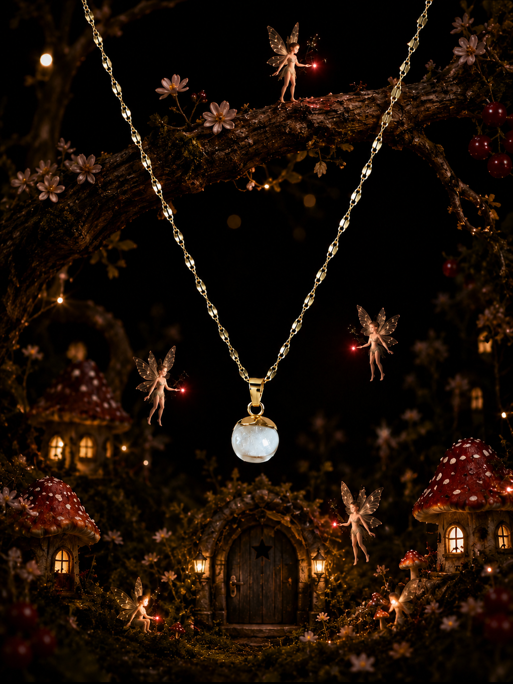 Le collier Groseille Rouge — Lueur de Rubis