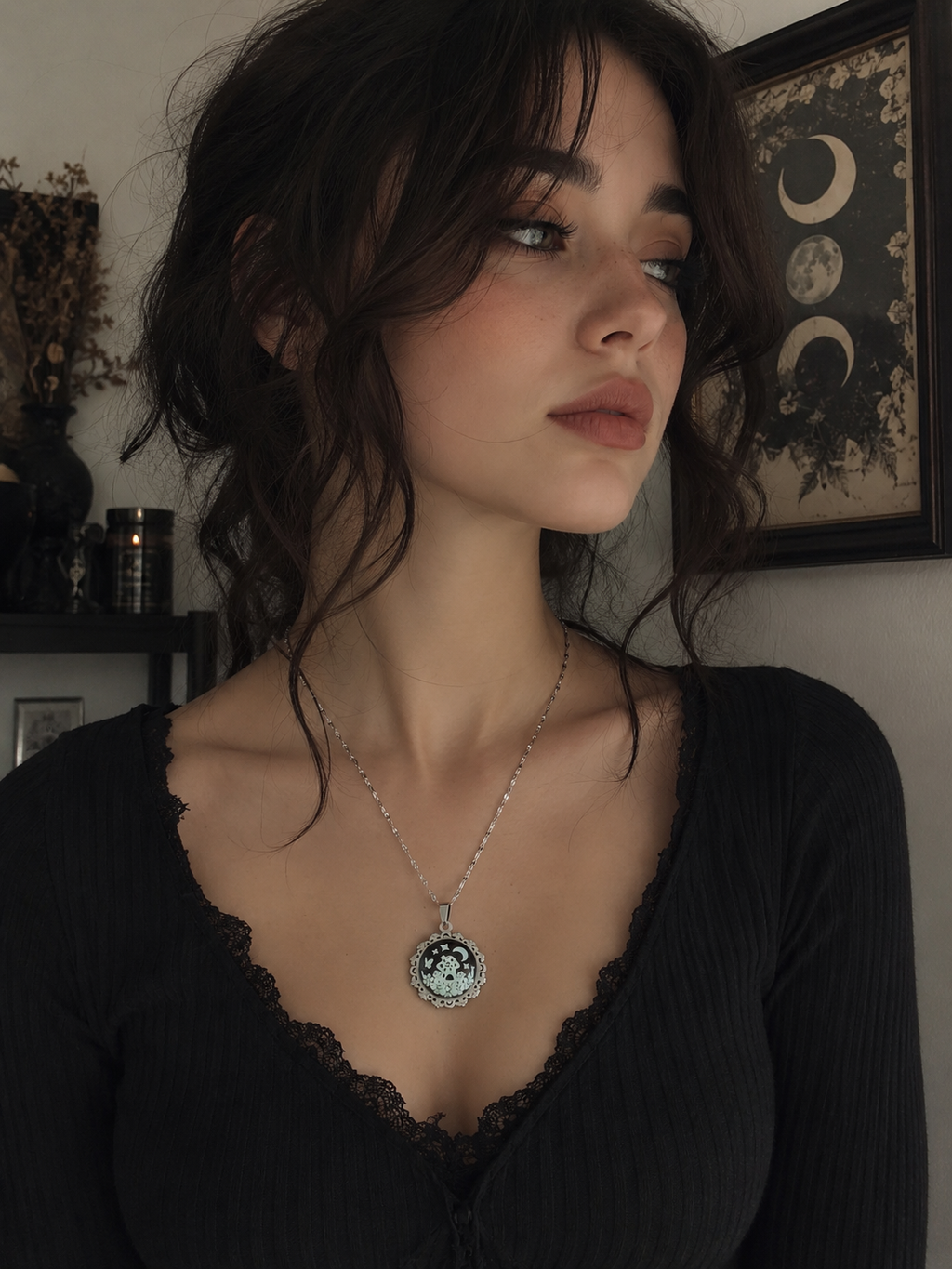 Collier avec petite perle magique champihome
