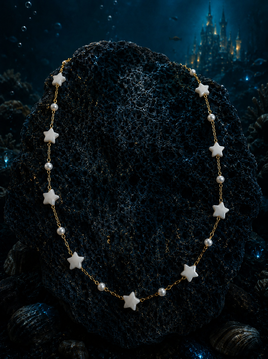 Collier Étoiles Nacrées — Trésor Céleste
