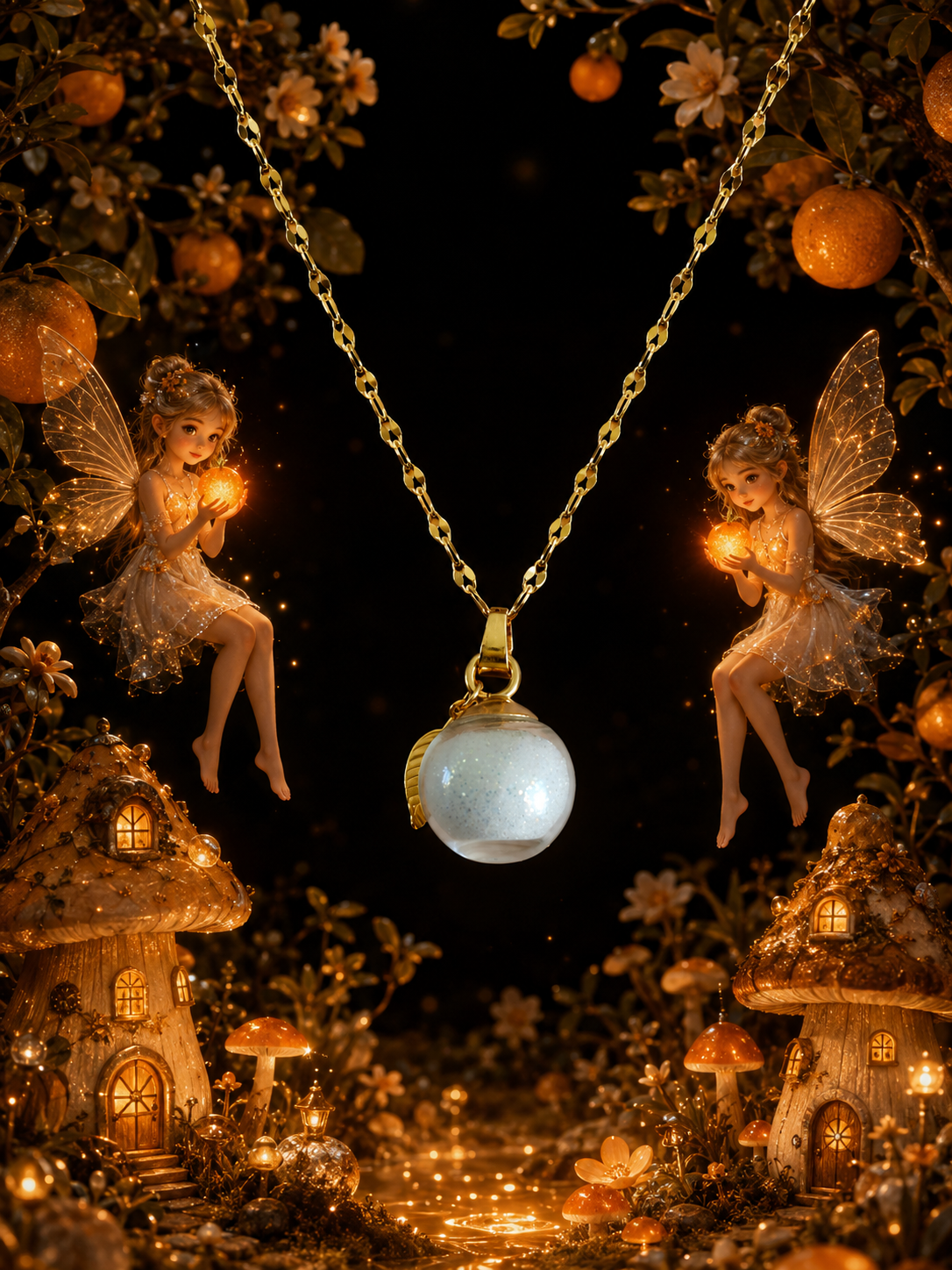 Collier Mandarine — Lueur d’Orange