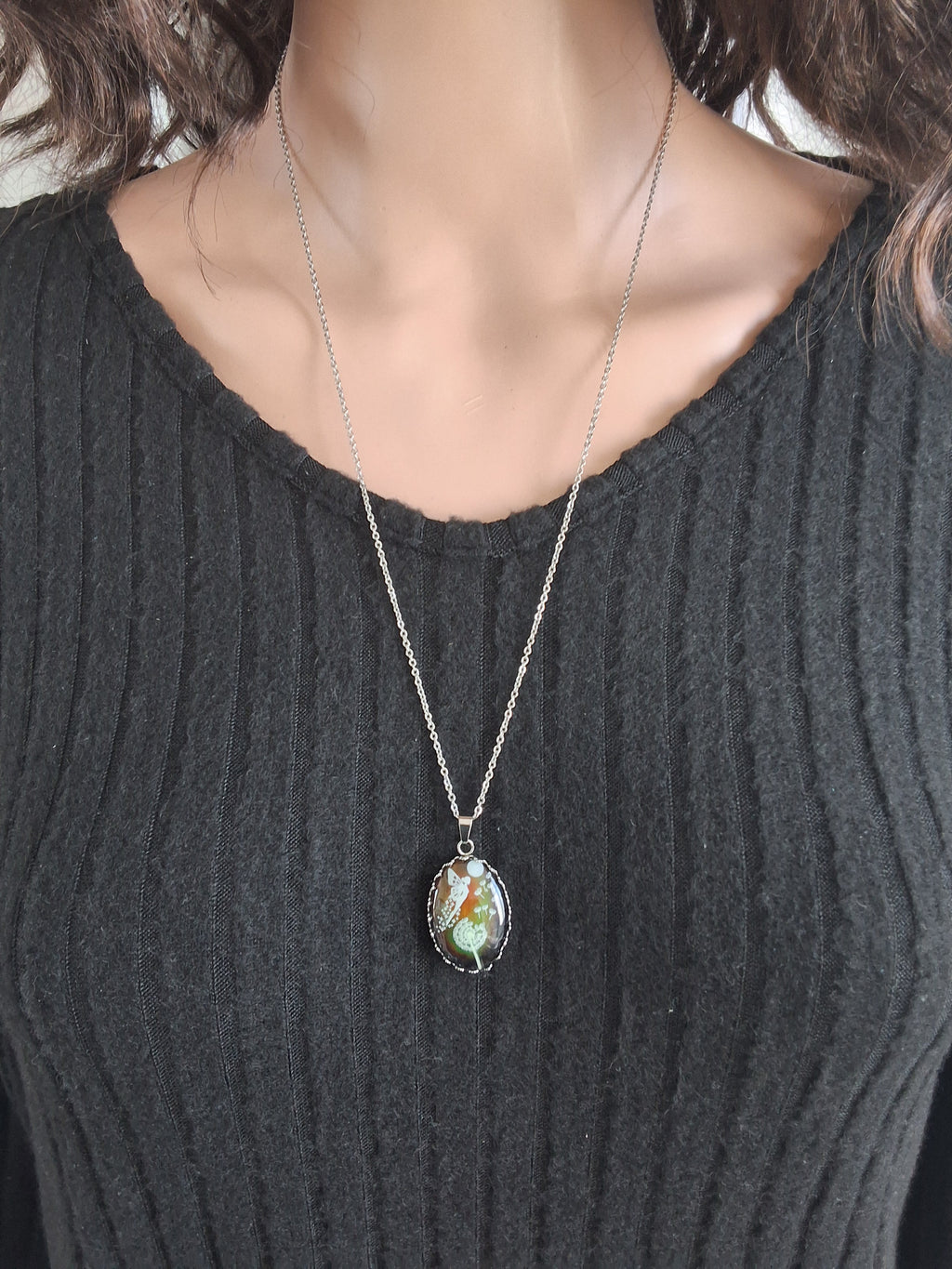 Collier de la fée lumina 2 avec perle changeante