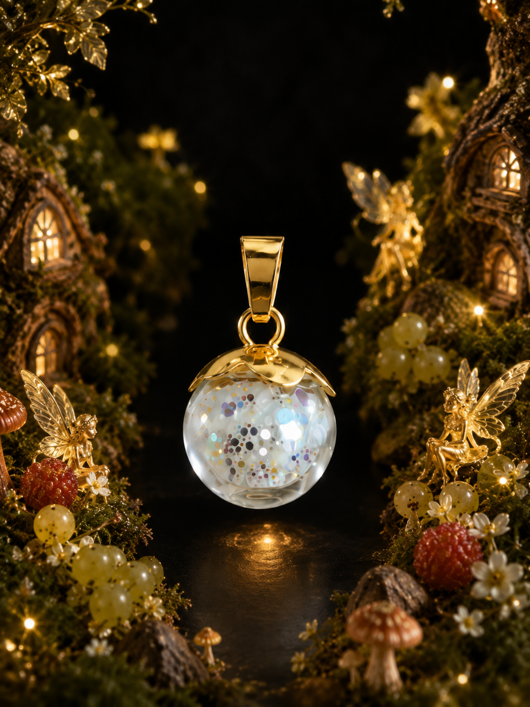 Collier Petite Groseille Verte — Lueur d’émeraude