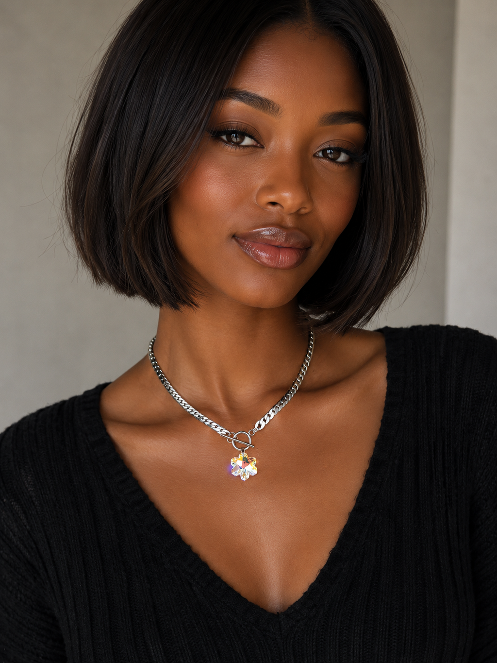 Collier étoile pharmacie argent