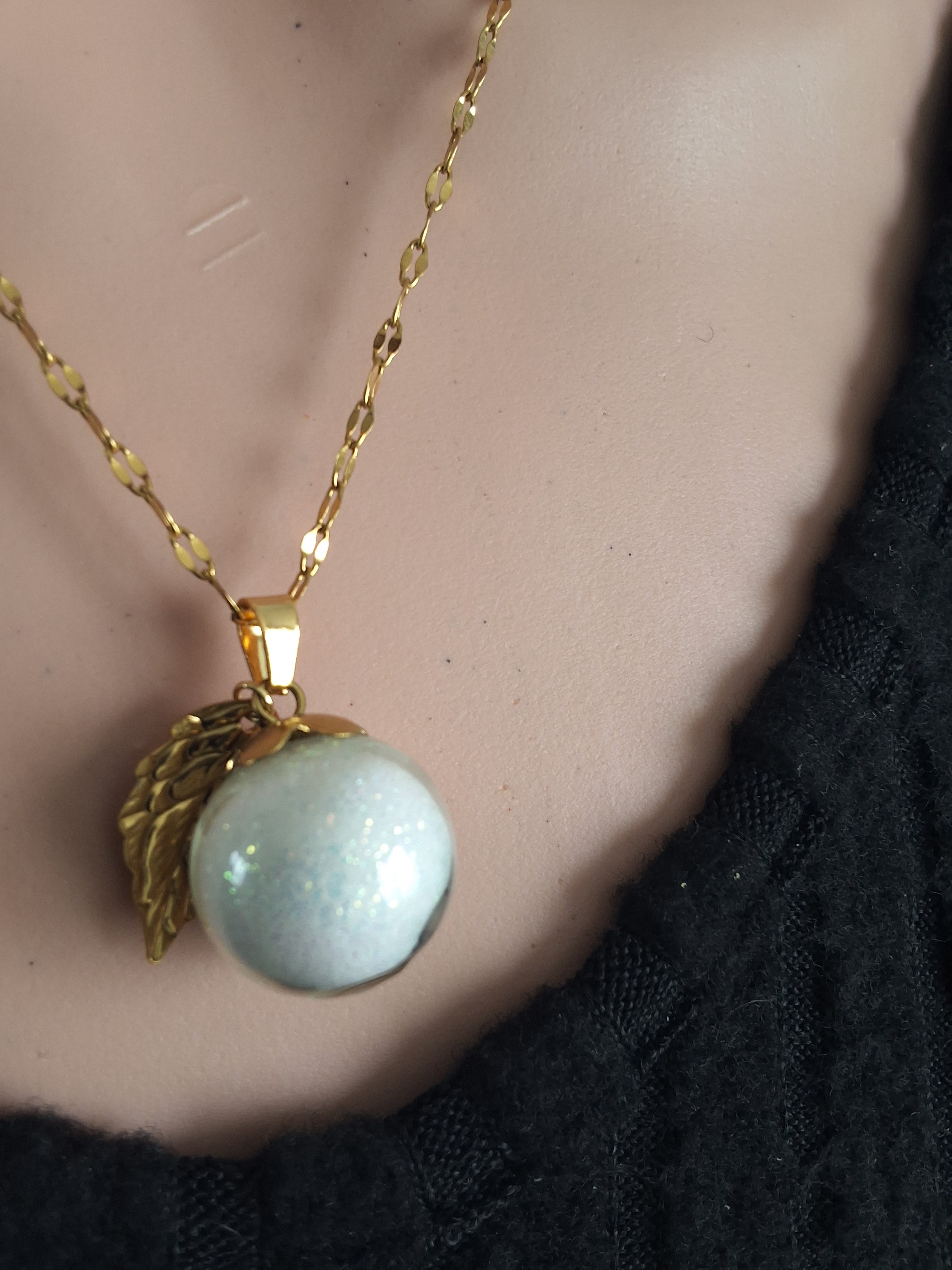 Collier pamplemousse orange