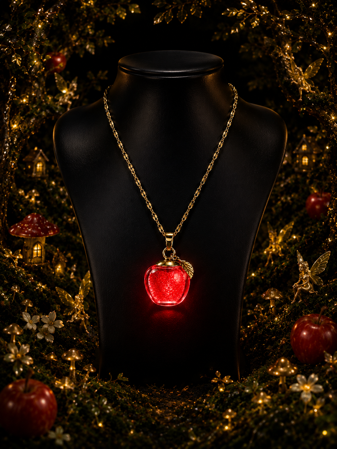 Le collier Pomme rouge — Éclat de Cristal