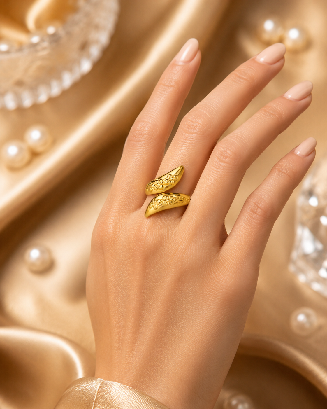 Bague fleur éternelle
