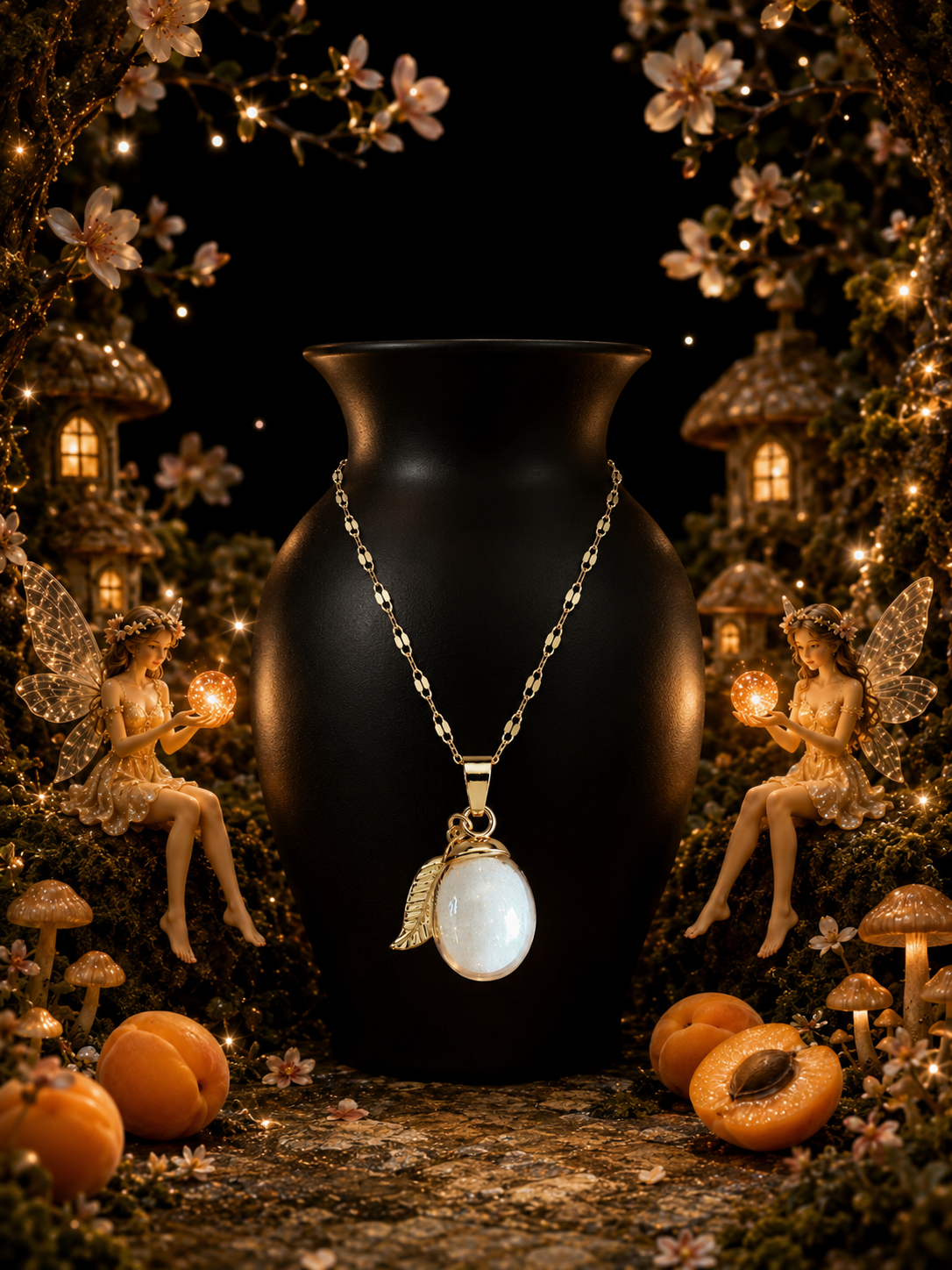 Le collier Abricot — Lueur Solaire