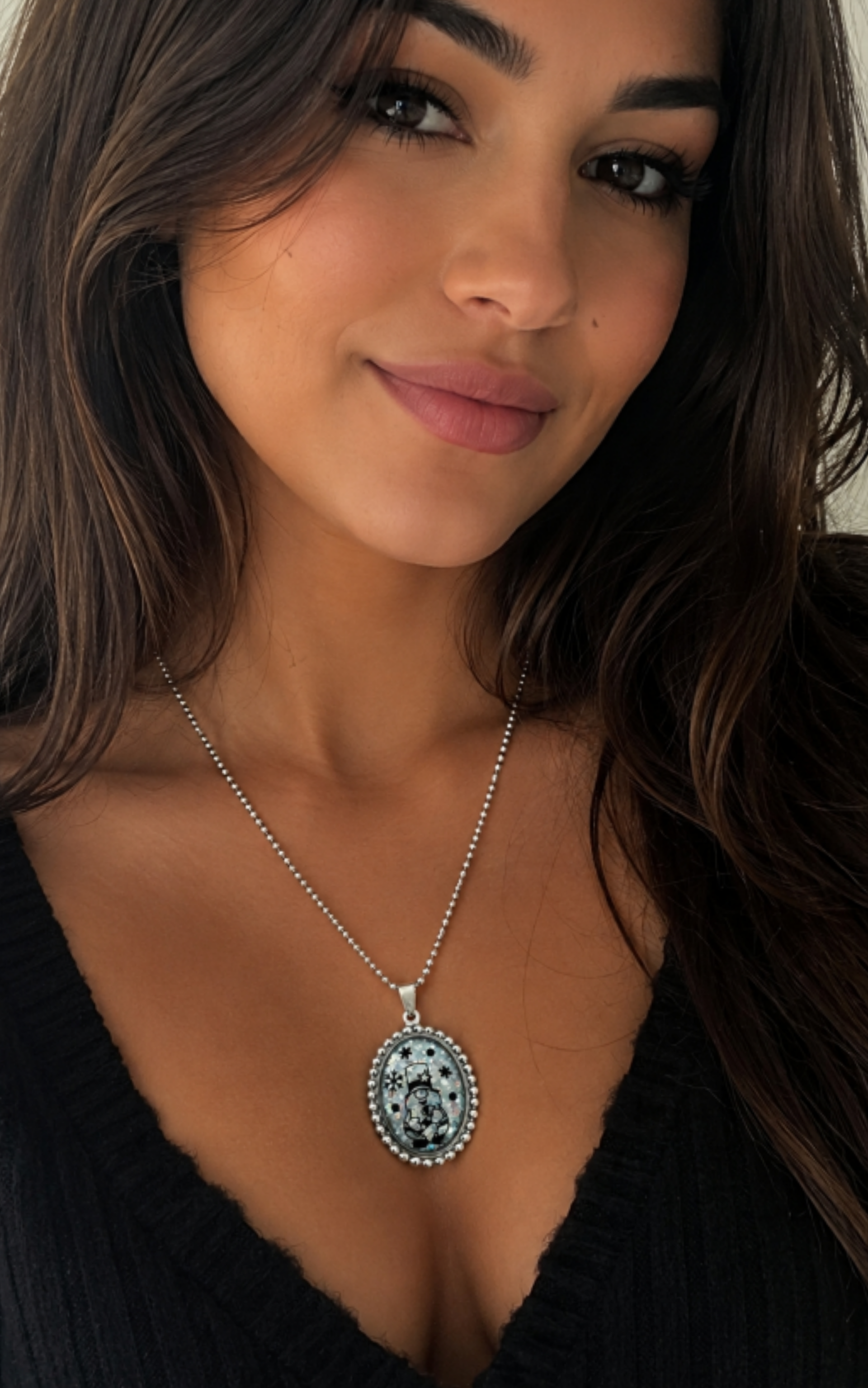 Collier lutin pere noel