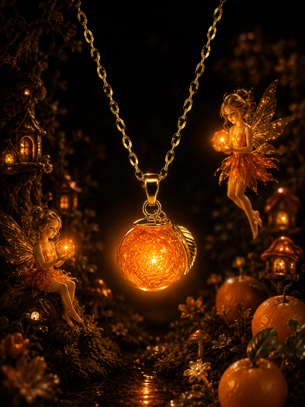 Collier Mandarine — Lueur d’Orange