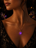 Collier Prune Violette — Nuit Enchantée