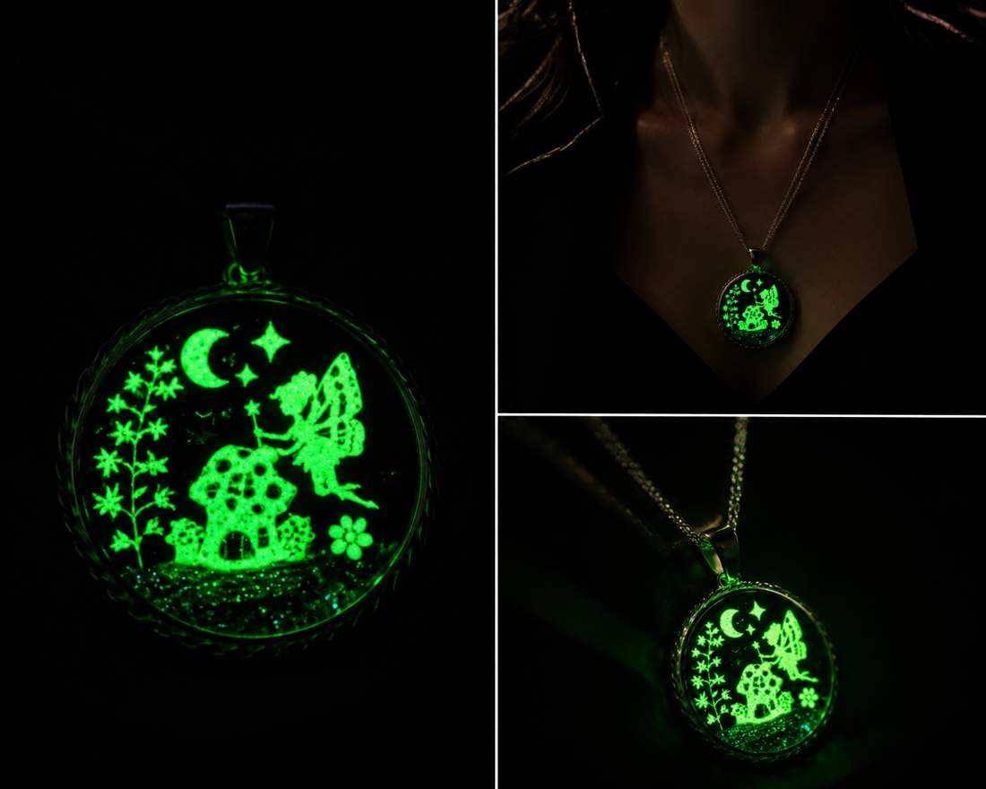Collier avec pendentif rond à corde de la fée félicia argent