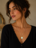 Collier de perles transparente de la fée planissette
