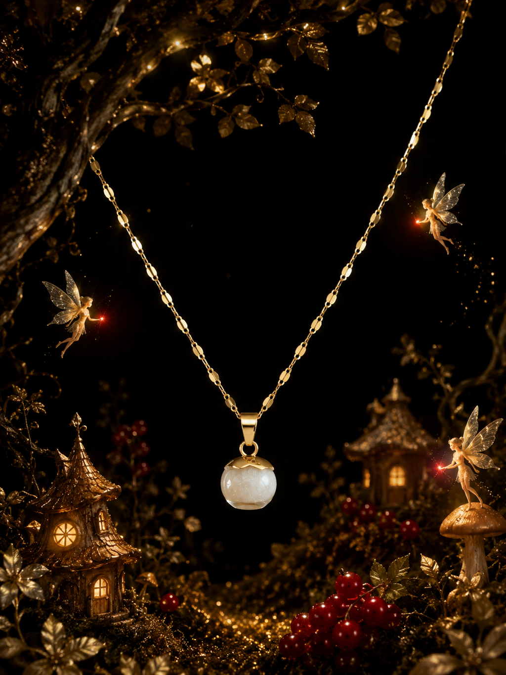 Le collier Groseille Rouge — Lueur de Rubis