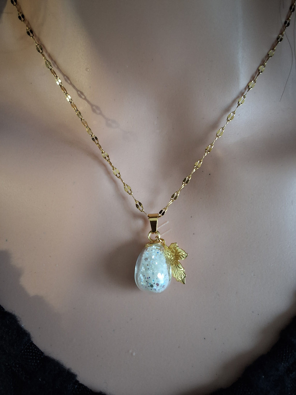 Collier raisin vert
