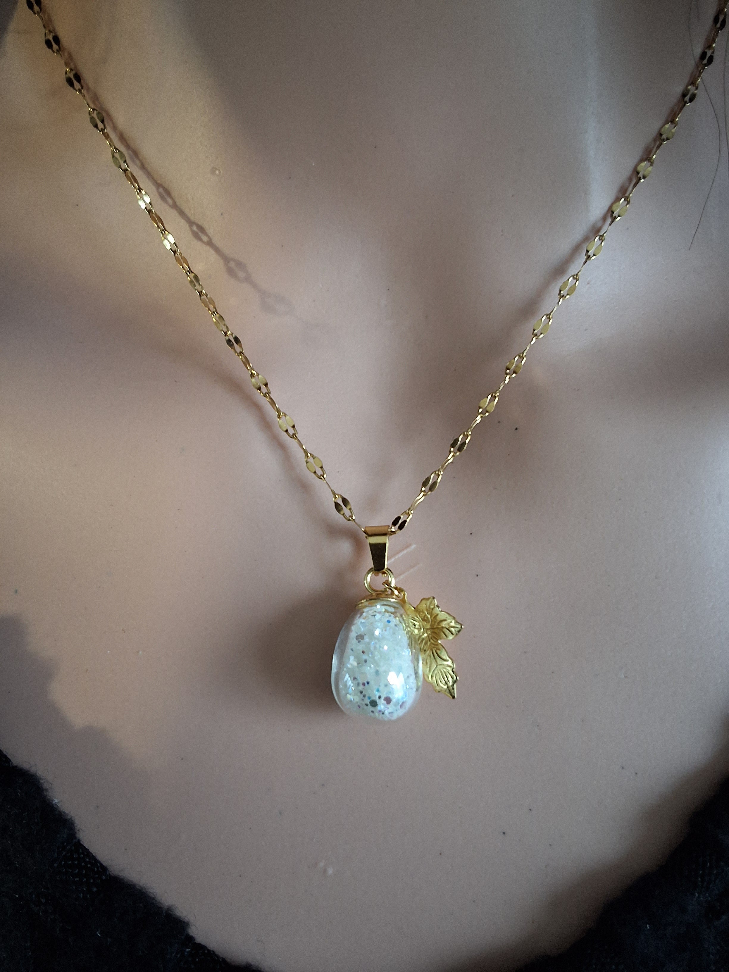 Collier raisin vert