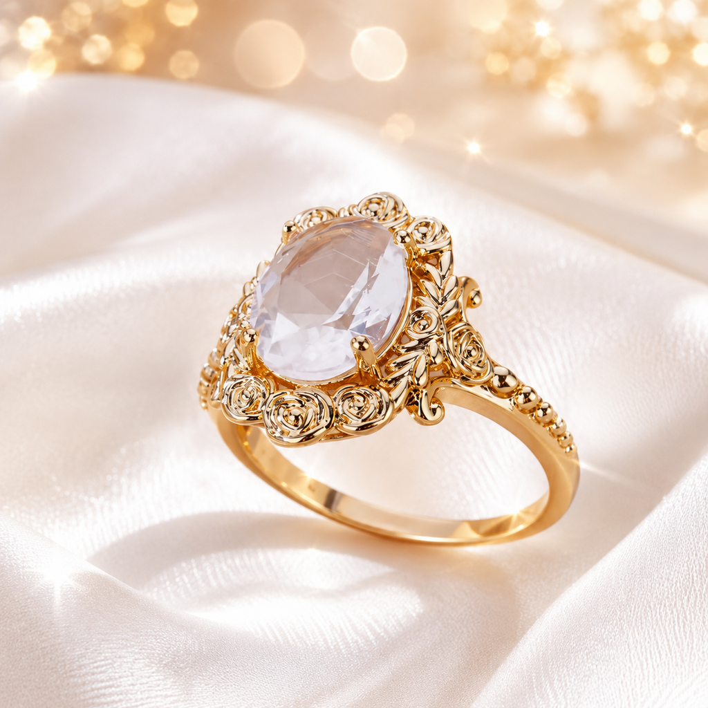 Bague rose impériale