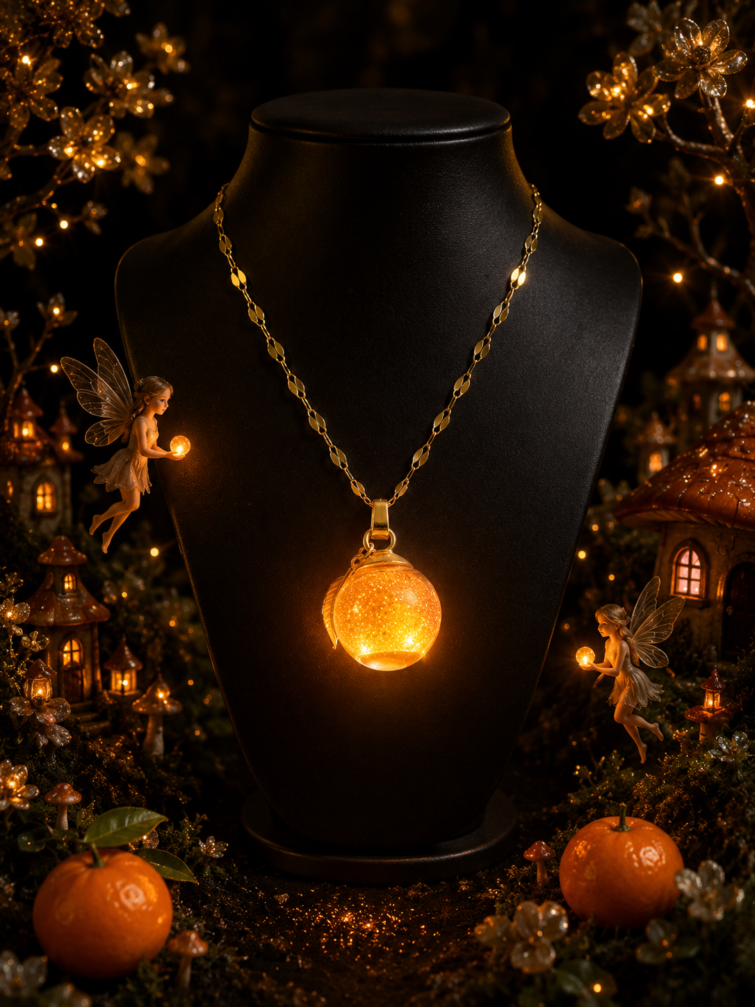 Collier Mandarine — Lueur d’Orange