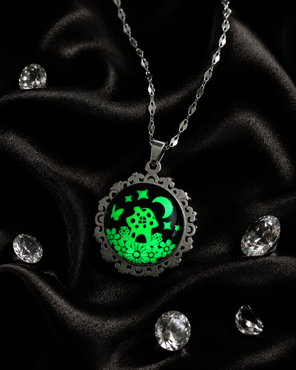 Collier avec petite perle magique champihome
