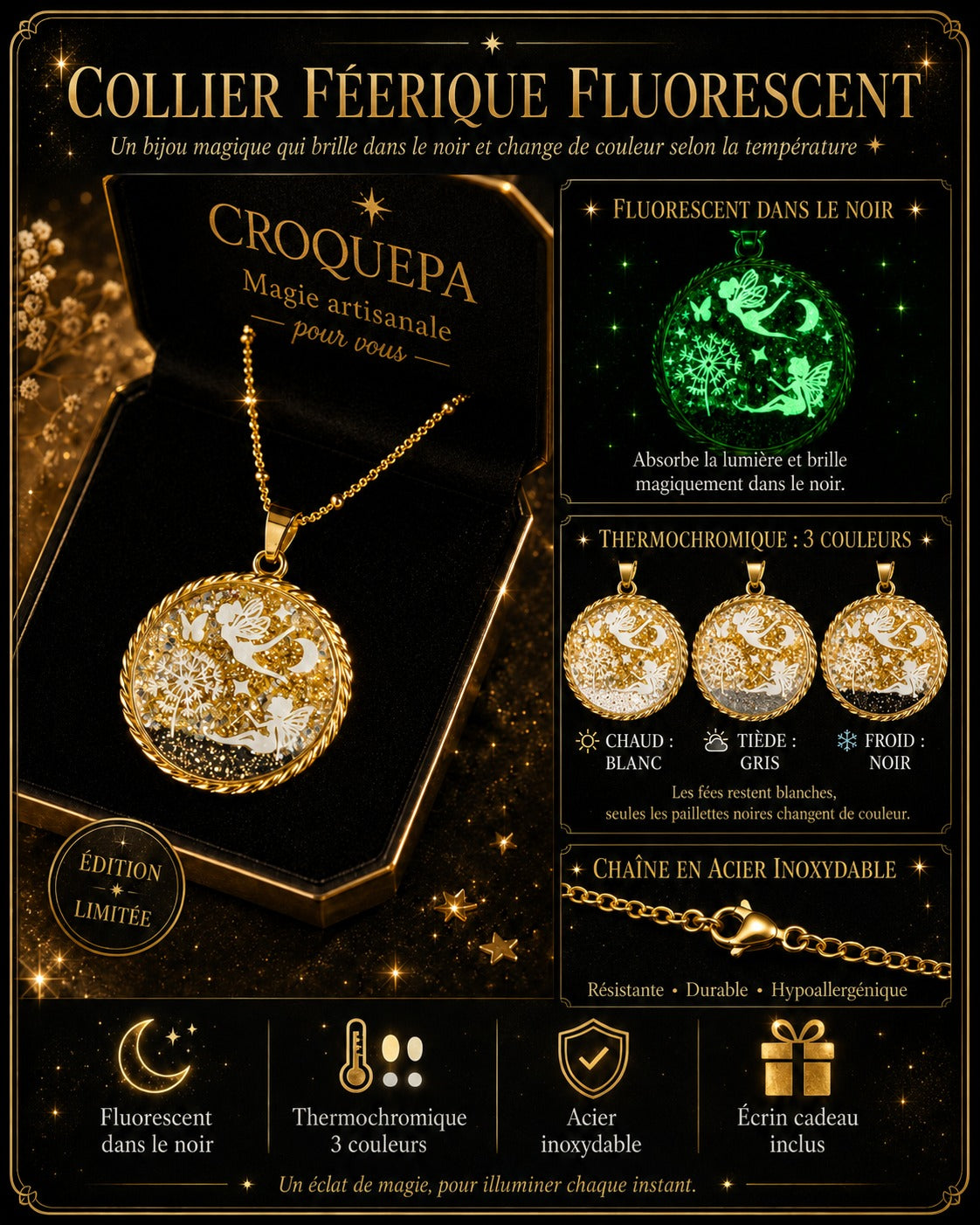 Collier de la fée planissette avec la fée mina