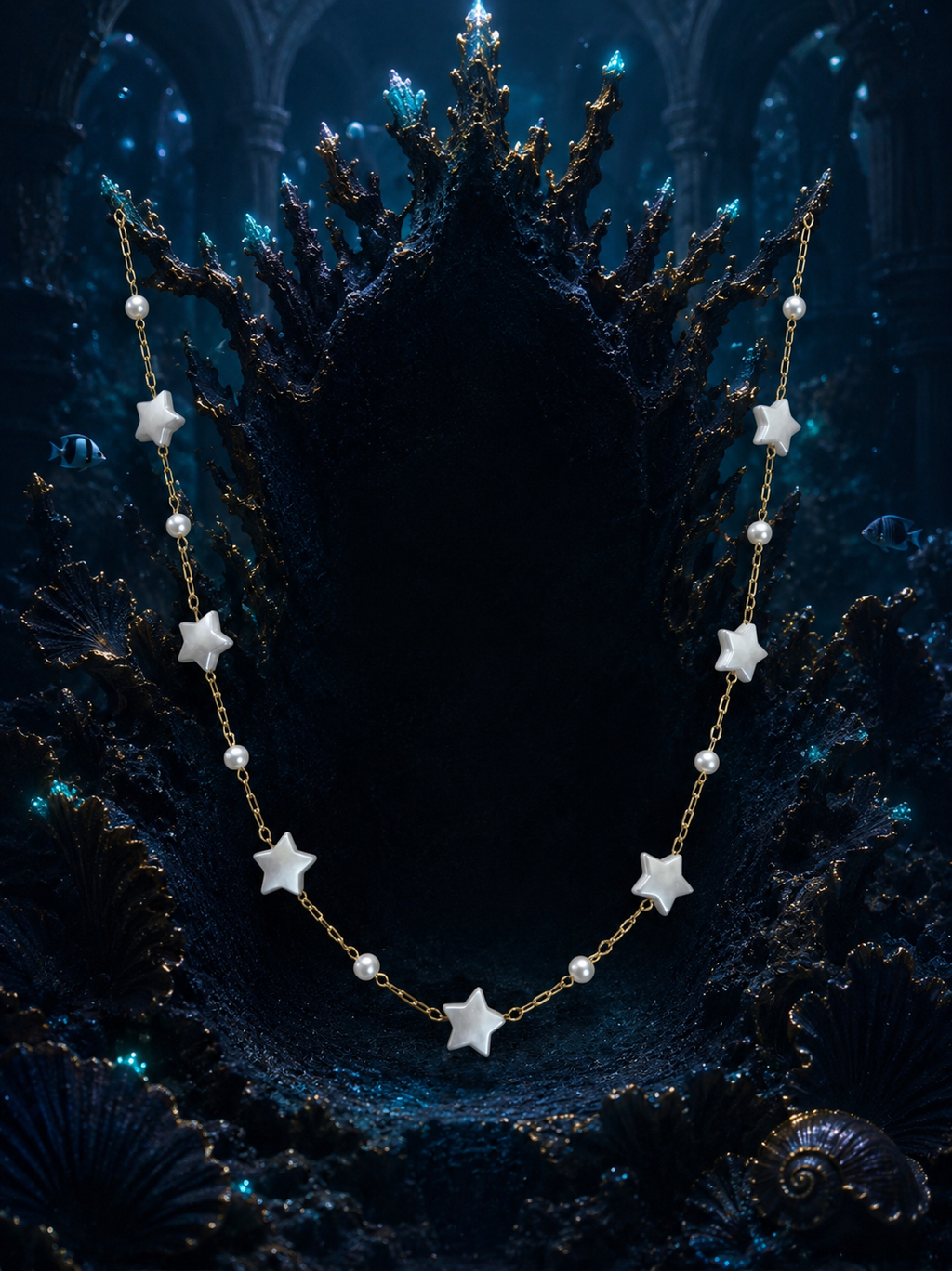 Collier Étoiles Nacrées — Trésor Céleste